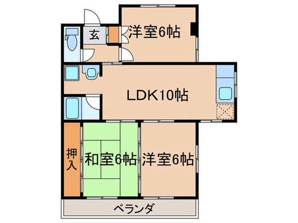 高木ハイツの物件間取画像